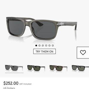 Men’s Persol sunglasses (transparent grey)